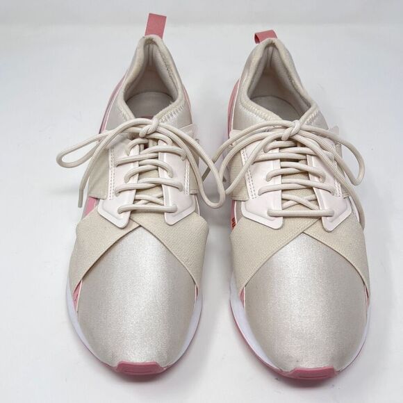 Puma Sneakers - White with Pink Accents - Women’s Size 10 - Excellent Preowned C - Picture 9 of 10